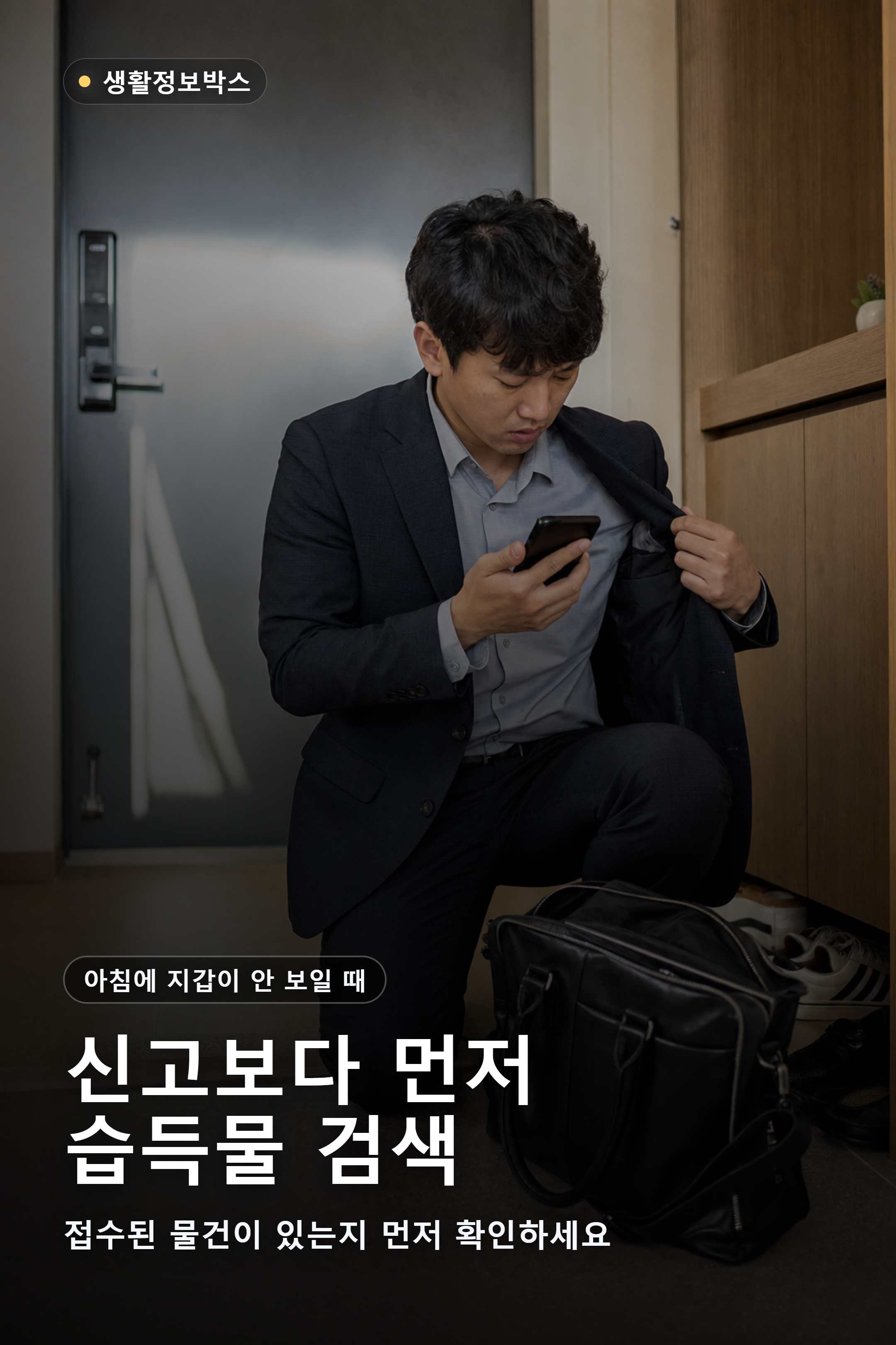 경찰민원24 유실물 검색 전 지갑 분실 확인